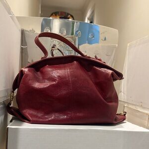 Chic Burgundy Women's Satchel